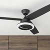 Prominence Home Orbis, 52 in. Ceiling Fan with  Ring Lighting, Remote Control, Matte Black 51461-40